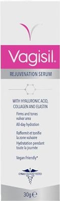 Vagisil Moisturising and Rejuvenating Serum for Vulvar Zone with Hyaluronic Acid, Collagen and Elastin, 30g, Vegan Friendly