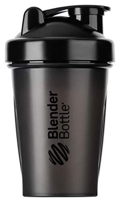 BlenderBottle Coctelera clásica con BlenderBall, ideal como batidora de proteínas, botella de agua, botella para beber, sin BPA, con capacidad de hasta 400 ml,