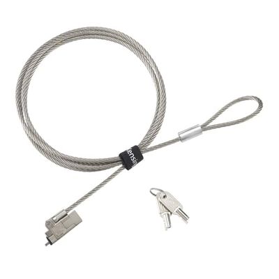 Kensington Slim NanoSaver 2.0 EQ Cavo di Sicurezza con Chiavi in Acciaio al Carbonio per Laptop Ultrasottili, Vestibilità Universale, lunghezza 1,8 m, K60630WW