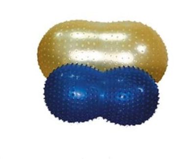 CanDo Rolka do ćwiczeń z kulką kulkową NUBS/kulką motorową/piłką fitness w kształcie orzecha ziemnego Sensi - żółta, 40 cm x 90 cm