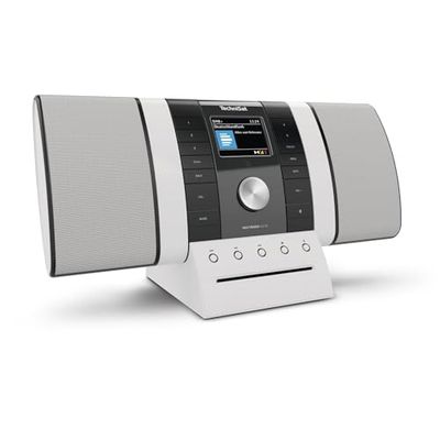 TechniSat MULTYRADIO 4.0 SE - internetradio (wifi-radio, DAB+, FM, Spotify, Bluetooth, cd-speler, USB, kleurendisplay, 2 x 10 Watt stereo luidsprekers) zwart/wit