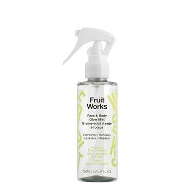 Fruit Works - Refreshing Face & Body Glow Mist Fragrance Spray 150ml - Essential Oils - Vegan - Made In England