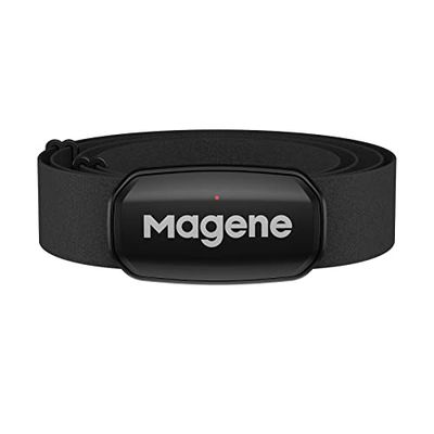 Magene H303 Hartslagmeter Borstband HRM Fitness Tracker IP67 Waterdicht Ondersteuning Bluetooth 4.2 en ANT+, Compatibel Wahoo, Zwift, Strava, Elite HRV