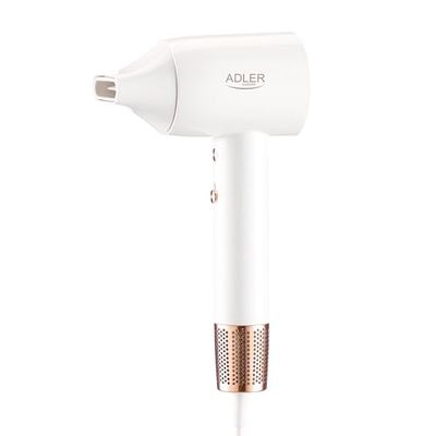 ADLER EUROPE AD 2272 SUPERSPEED - Asciugacapelli 110.000 giri/min, motore brushless, 20 m/s, forte potenza del vento, indicatore LED, ionico, superleggero, casa e viaggi