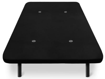 HOGAR24 ES | Base tapissée avec valves de Transpiration, Couleur Noire, Comprend Un Jeu de 6 Pieds de 32 cm, Dimensions : 90 x 190 cm