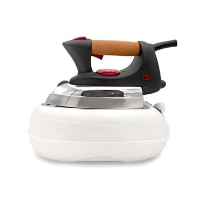 Stoomstrijkijzer 2400 W - stoomstrijkijzer 0,8 l - stoomstrijkijzer continu opladen met roestvrijstalen plaat