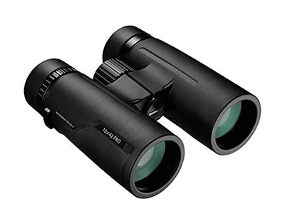 Olympus Binóculos 10 x 42 PRO, visão natural, clara e luminosa, robustos, impermeáveis, finos, design simples - para viagens, caminhadas, desportos e observação a curta distância