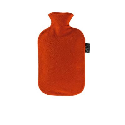 Fashy Hot Water Bottle with Fleece Cover Red 2.0L