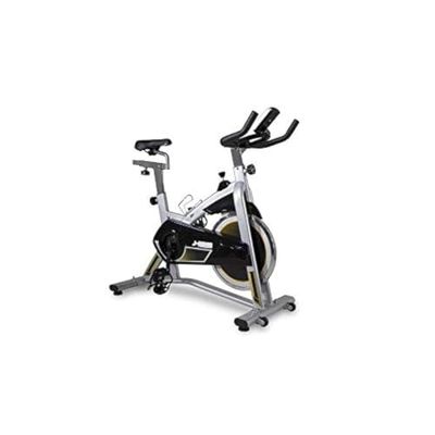 BH Fitness MKT J Vélo de Spinning Mixte Adulte, Gris Argenté