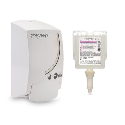 PURELL PREVEN'S Paris® Curve Distributeur de Savon, 300ml Blanc & PREVEN'S Paris™ 3-in-1 Luxurious Shower Cream
