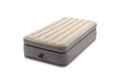 Intex - 64162NP - Lit Gonflable Prime Comfort Elevated - Électrique 1 Pers, Beige