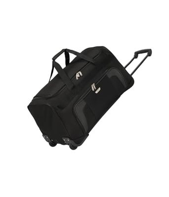 paklite Saco de viagem Trolley de tamanho médio com rodas, orlando: Mala de viagem clássica com rodas de design temporal, 73 litros, 2,7 kg, Preto, 70 cm, Saco de desporto