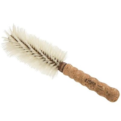 Ibiza Hair - Spazzola rotonda - Legno Sughero Eco - B7 Naturale - Professionale - Fatto a mano - Extra lungo