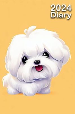 2024 Diary: Coton De Tulear | A5 Week to View Dated from Jan 2024 to Dec 2024 | Weekly Planner Agenda Personal Organiser