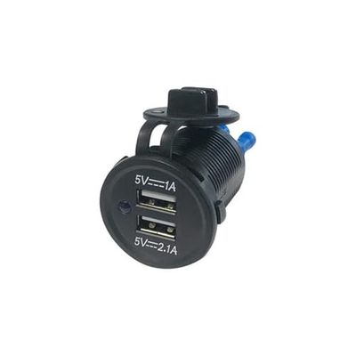 Cargador USB Tipo Faston con Carga rápida, múltiples Puertos y protección contra sobrecargas, Ideal para Carga eficiente de Dispositivos.