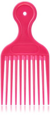 Moda, pente afro, rosa, 1 unidade