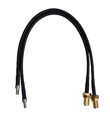 Adaptador Conector CRC9 Macho (TS5) a SMA Hembra Cable Negro 20 cm para Antena Externa Compatible Router 4G LTE Huawei E5180 y módem Hotspot 20cm