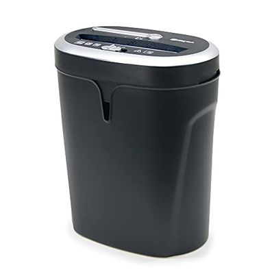 WAYTEX 77320 dokumentförstörare korsskärning 10 ark CD- och DVD-skivor med stor 21 l bricka