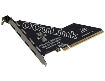 KALEA-INFORMATIQUE Tarjeta controladora PCIe Gen 4.0 x16 a 4 Puertos Oculink SFF-8612 SFF-8611 para Placa Base con Modo bifurcado