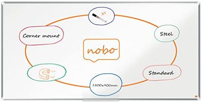 Nobo Premium Plus Lavagna Magnetica Laccata - 1800x900 mm, Cornice in alluminio, Certificazione Ecolabel UE, 1915160