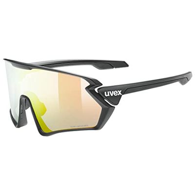 uvex sportstyle 231 V Set - sportglasögon för dam och herr - självtonande - inkl. utbytbara linser - black matt/red - one size