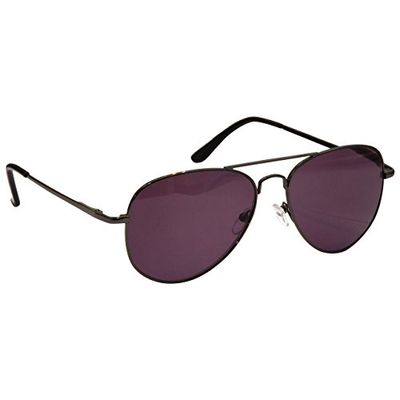 OPULIZE Gun Metal Grey Reading Sunglasses Metal Frame UV400 Mens Womens S8-7 +3.50