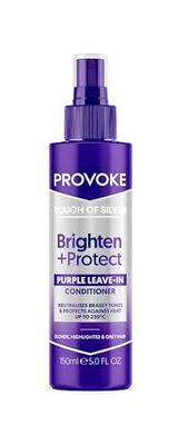 PROVOKE Touch of Silver Leave-in Conditioner, Protects against Heat Damage and Split Ends, 150 ml