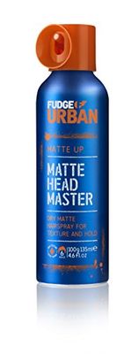 Fudge Urban Matte Headmaster Hairspray for Men, Strong Hold, Texturizing with Matte Finish, Hair Spray for Men, 135 ml