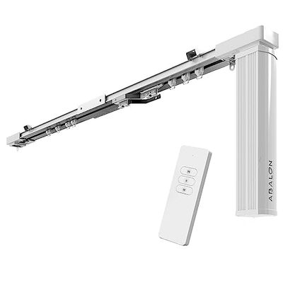 ABALON Riel Motorizado para Cortinas, con Mando a Distancia, Aluminio, de hasta 3 Metros, Riel Eléctrico, Motor de Cortina, Cortinas Automáticas Motorizadas.
