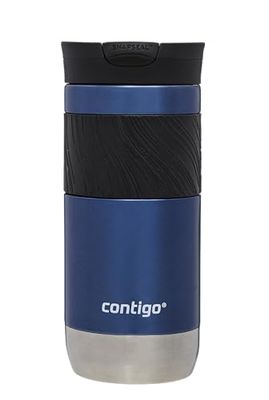 Contigo Byron 2.0 vaso térmico, vaso aislante de acero inoxidable con cierre Snapseal, termo de café, 100 % antiderrame, tapa apta para lavavajillas, sin BPA, mantiene el calor hasta 6 horas, 470 ml