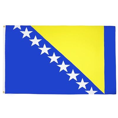 AZ FLAG - Bosnia And Herzegovina Flag - 3x5 Ft - 100D Polyester Bosnian Herzegovinian Banner with Two Metal Grommets - Fade Resistant - Vivid Colors - 3' x 5' Feet - 150x90 Cm
