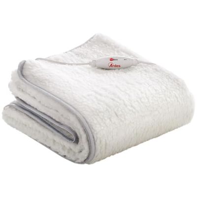 ARDES - AR412 Chauffe-lit simple électrique MORPHEO Couverture chauffante 2x60 W, Chauffe-lit simple électrique 2 zones de chauffage - Couverture thermique en laine mélangée lavable à la main