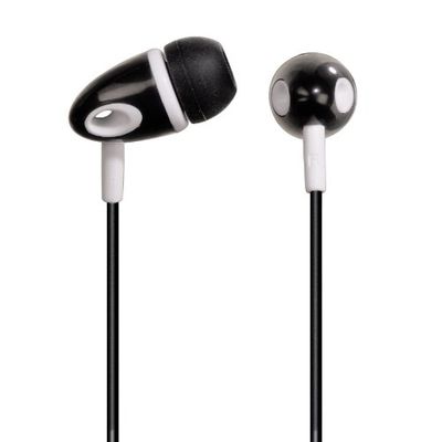 Hama ME-298 in-ear stereo oordopjes (3,5 mm jackplug, 110dB) zwart/wit