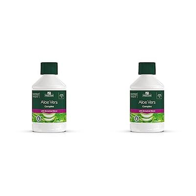 Optima Aloe Vera Complex Juice, Natural, Vegan, Cruelty Free, Food Supplement, 500 ml, Aloe Pura (Pack of 2)