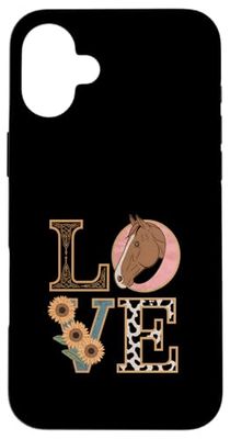 Horse Design Horse Lover Tee, Horse Girl Case for iPhone 16 Plus