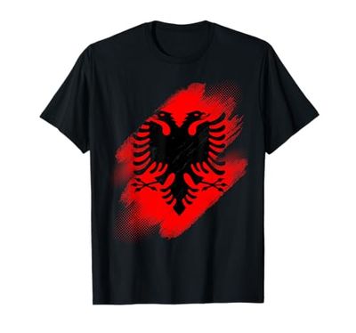 Vintage Albania Country - Bandiera albaniana Maglietta