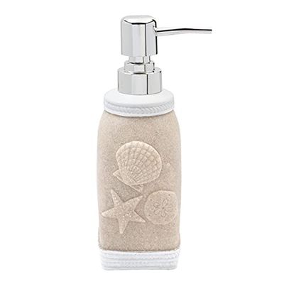 Sweet Home Collection Belles conceptions décoratives contemporaines pour Baignoire, Douche, Baignoire, résine, côtière, Pompe à Lotion/Distributeur de Savon (Lot de 1)