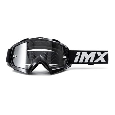 IMX RACING MUD Motorfietsveiligheidsbril, heldere lens, anti-condens- en anti-kras-lens, band met siliconendruk, drie lagen schuim, één lens inbegrepen