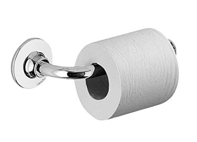 GEDY Arizona Portarotolo carta igienica cromo con biadesivo, Misure: 6,5X19,5X8,9 CM & 0,085 KG, Porta carta igienica in acciaio inox, Fissabile con biadesivo, Design R&S Gedy, 2 anni di garanzia