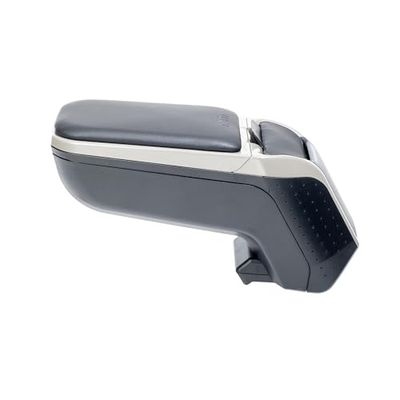 rati Armster - Bracciolo Auto Compatibile con Skoda Roomster 2006-2015 e Skoda Fabia II 2007-2014, Scomparto portaoggetti, Facile da installare, Massimo Comfort, Pieghevole, Ecopelle, Grigio