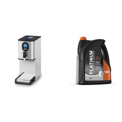 Lincat EB3FX Water Boiler, Silver & Vax Platinum Professional 4 Litre Carpet Cleaner Solution | Deep Cleans and Removes Tough Stains | Neutralises Pet Odours - 1-9-142060, Charcoal