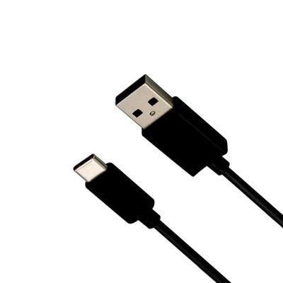 WatioWave Cable USB Tipo C 1m, color negro, para carga rápida y transferencia de datos, compatible con dispositivos USB-C.