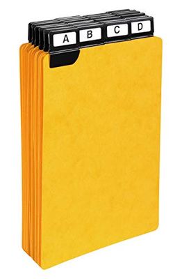 Paquet de 24 guides alphabetiques 5/10eme a onglets metalliques pour un classement en hauteur 148x10
