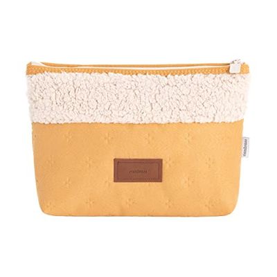Cambrass Baby Toiletry Bag - Baby Toiletry Bag with Zipper - Organizer Bag for Toiletries - Soft Winter Ochre 6 x 28 x 20 cm