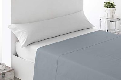 Miracle Home Soft Fitted Sheet 150cm 50% Polyester Grey