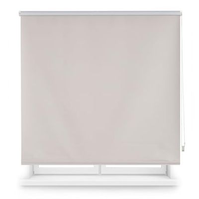 Blindecor Estor Opaco a Medida | Color Gris | 160 x 175 cm (Ancho por Alto) Tamaño de la Tela 157 x 170 cm | Estores Enrollables Opacos para Ventanas