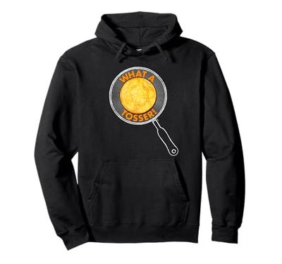 Divertente e Maleducato Design Frittelle per Pancake Tosser Felpa con Cappuccio