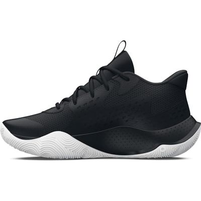 Under Armour UA Jet '23 Basketbalschoenen, uniseks, voor volwassenen, zwart, metallic, goud, goud, 39 EU