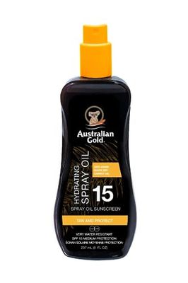 Australian Gold Sunscreen Spf15 Spray Oil Hydrating Formula 237 Ml