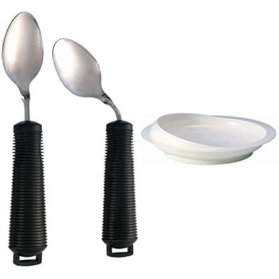 Aidapt Bendable Spoon (Eligible for VAT Relief in The UK) & Scoop Plate (Eligible for VAT Relief in The UK)